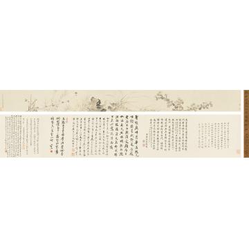 顾眉1651年作四清图纸本手卷