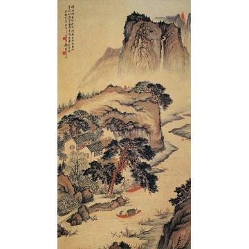 钱松嵒《山居图》立轴字画之家