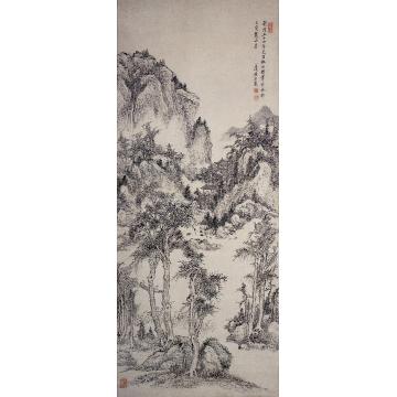 王宸清仿黄公望山水轴字画之家