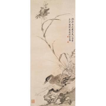 巨建伟国画花鸟秋风图字画之家