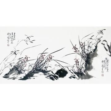 程永利国画花鸟兰石图字画之家