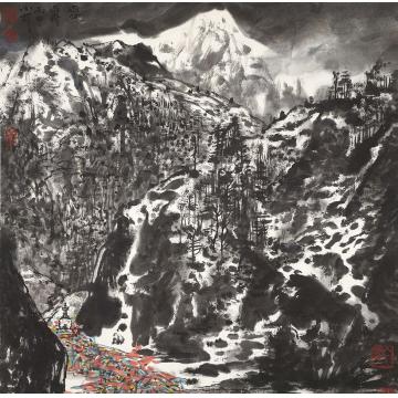 李小可国画山水雪霁字画之家