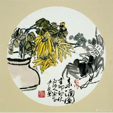 陈昭国画花鸟来酒图字画之家