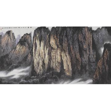 王焕波国画山水登高字画之家