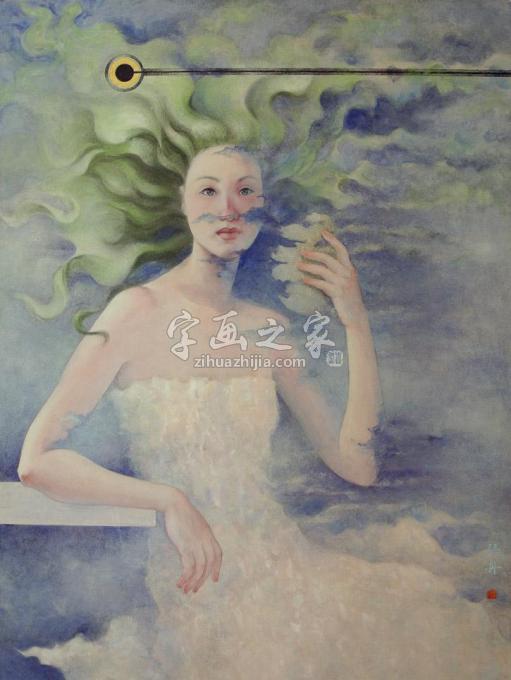 张丹作品【作品简述】国画作品《墨杜莎》横向尺寸112.