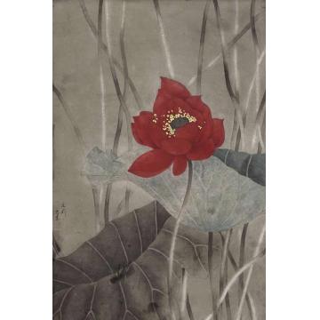 吴文莉国画花鸟写意荷花003字画之家