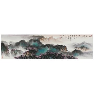 刘文顺国画山水幽居深山里字画之家