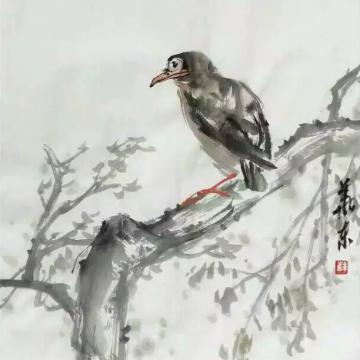 雪华冬国画花鸟雪华冬花鸟画作字画之家