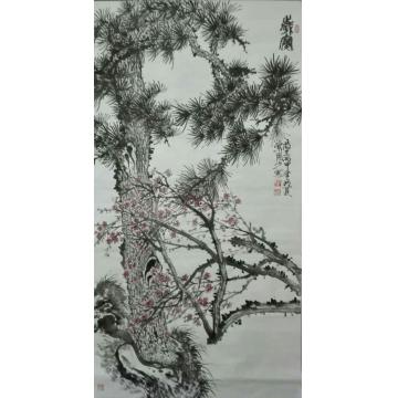 江本纯国画花鸟岁寒字画之家